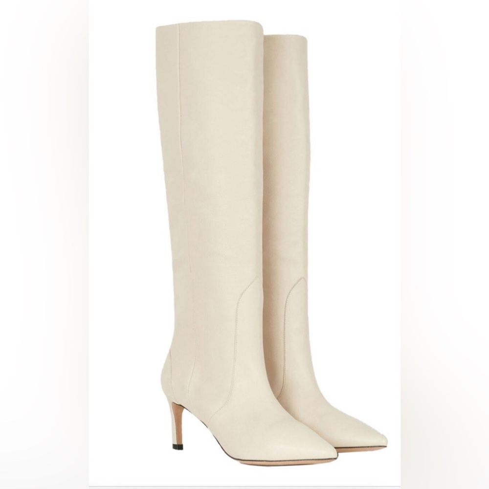 IRO woman boots ecru leather - New never worn with box and dust bag